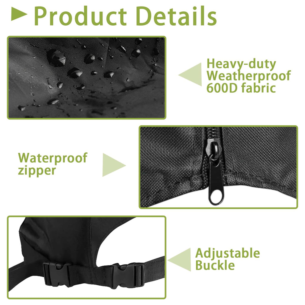 Colewin Golf Bag Cover Rain Hood,Waterproof Golf Bag Hood Cover,Almost Fits All For Tour Bags/Golf Bags/Carry Cart/Stand Bags
