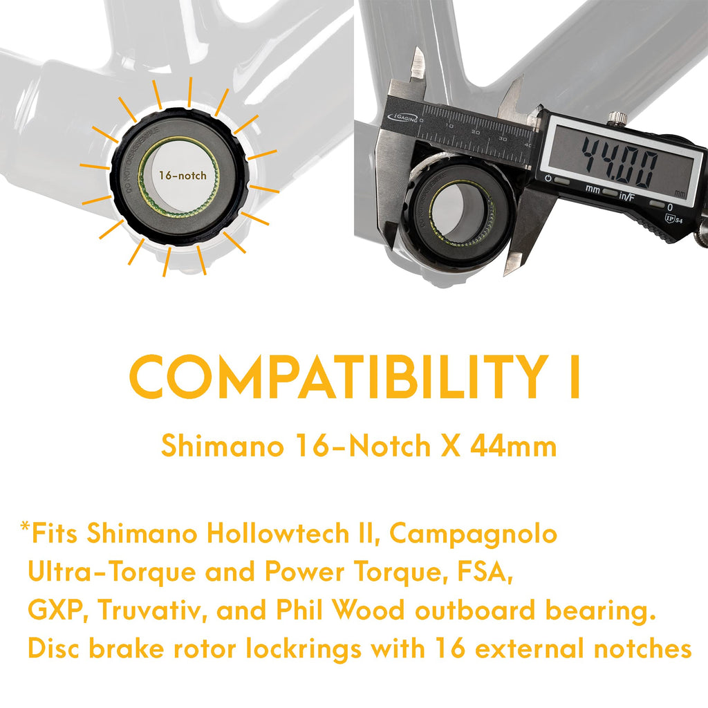 Bike Hand 4 In 1 Bicycle Bottom Bracket Removal Crank Tool - Compatible With Shimano Hollowtech Ii - For Shimano Bbr60 - For Shi
