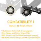 Bike Hand 4 In 1 Bicycle Bottom Bracket Removal Crank Tool - Compatible With Shimano Hollowtech Ii - For Shimano Bbr60 - For Shi