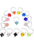 Satinior 14 Pieces Silicone Nose Clip Surfing Nose Plug Waterproof Nose Protector For Swimming And Training (Color Set 1)