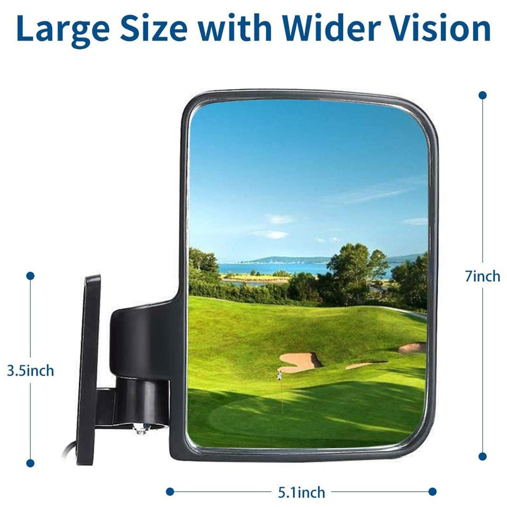 Golf Cart Side Mirrors With Turn Signal Light Golf Cart Rear View Mirrors For Club Car Ezgo Yamaha Side Mirrors Golf Cart