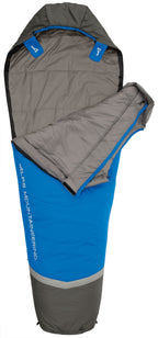 Alps Mountaineering Aura +35 Degree Mummy Sleeping Bag, Long, Blue/Grey
