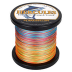 Hercules Braided Fishing Line 2000M 2187Yds 10Lbs-200Lbs Pe Superline 8 Strands (Multicolor 15Lb/6.8Kg 0.16Mm)