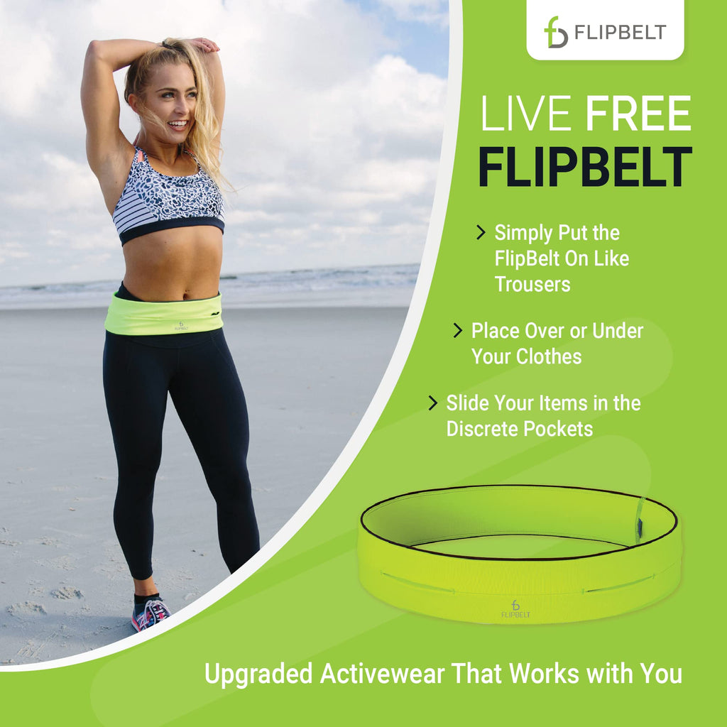 Flipbelt Mens Fb0114-Neoy-S1, Neon Yellow, Small