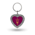 Rico Industries Ncaa Arizona State Sun Devils - Asu Bling Heart Key Chain