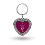 Rico Industries Ncaa Arizona State Sun Devils - Asu Bling Heart Key Chain