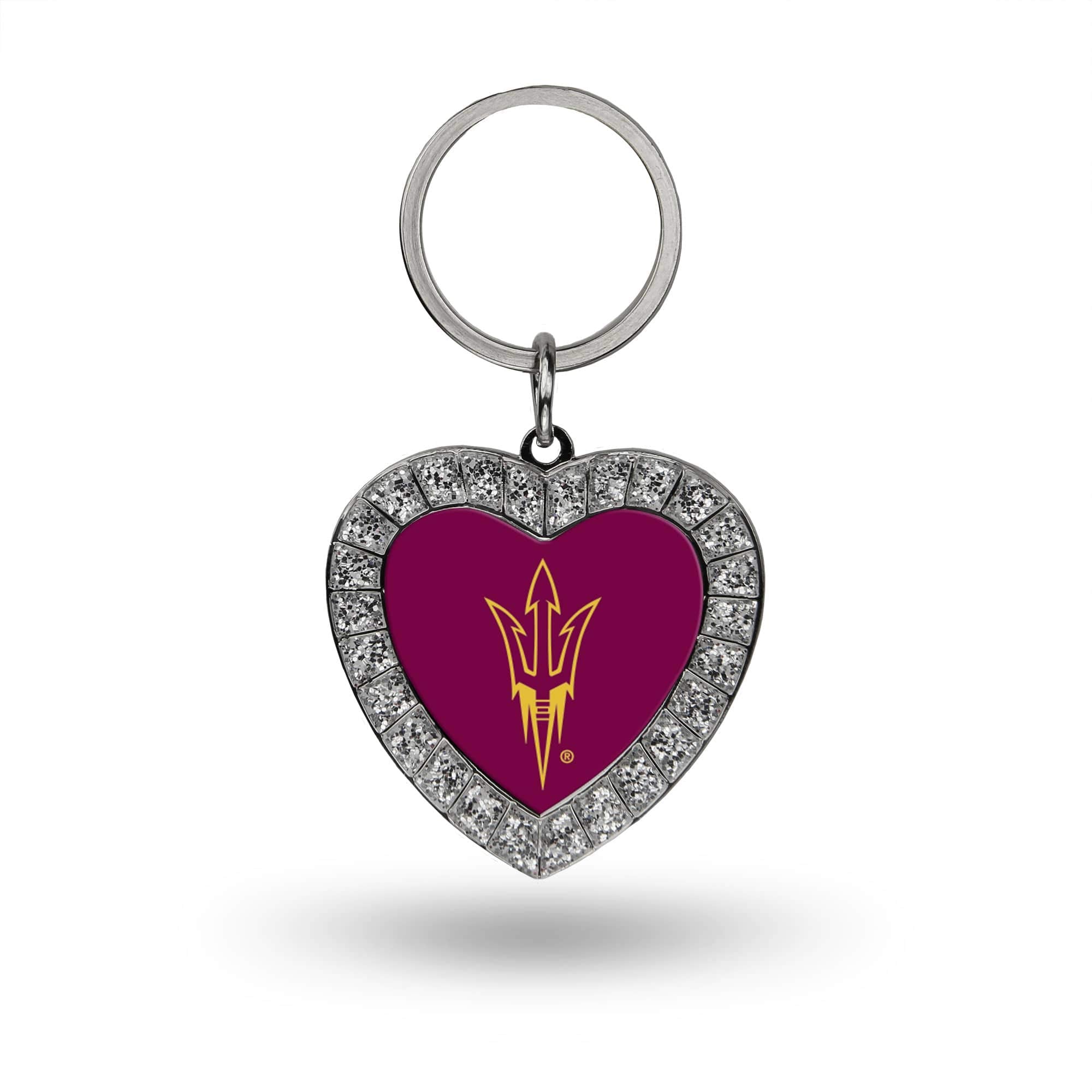Rico Industries Ncaa Arizona State Sun Devils - Asu Bling Heart Key Chain