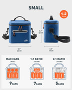Soft-Sided Cooler Bag, 7/16/30 Can Portable Ice Chest Box, Waterproof, Leak-Proof, Insulated Cooler For Lunch, Beach, Drink, Bev
