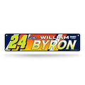 Rico Industries NASCAR Racing William Byron Home Decor Metal Street Sign 4 x 15 Home D  cor - Bedroom - Office - Man Cave