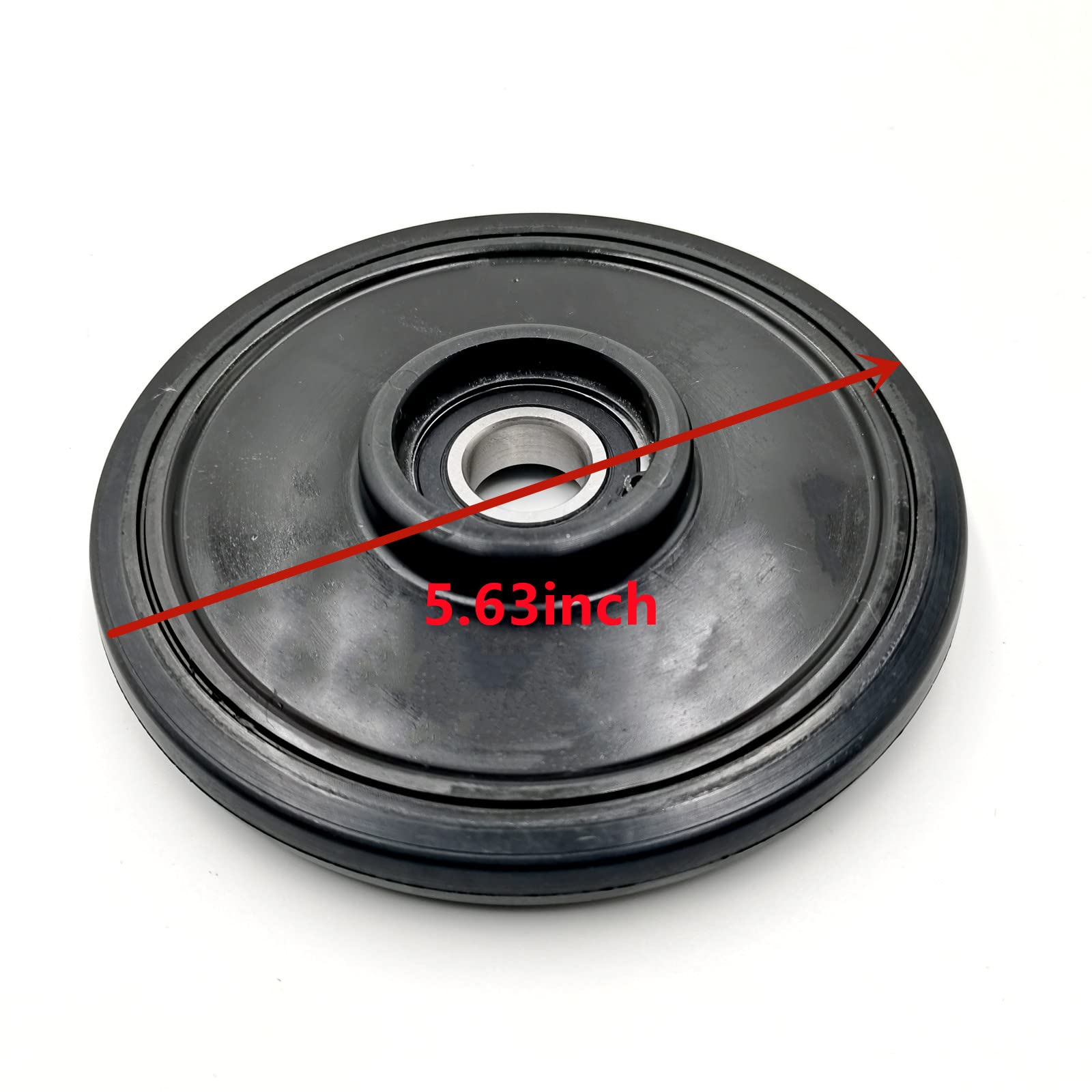 Brgmax 4 X Idler Wheel With Bearing Black 5.63Inch X 20Mm Snowmobile Parts Shocks Suspension Fits For Arctic Cat 1604-837 3604-0