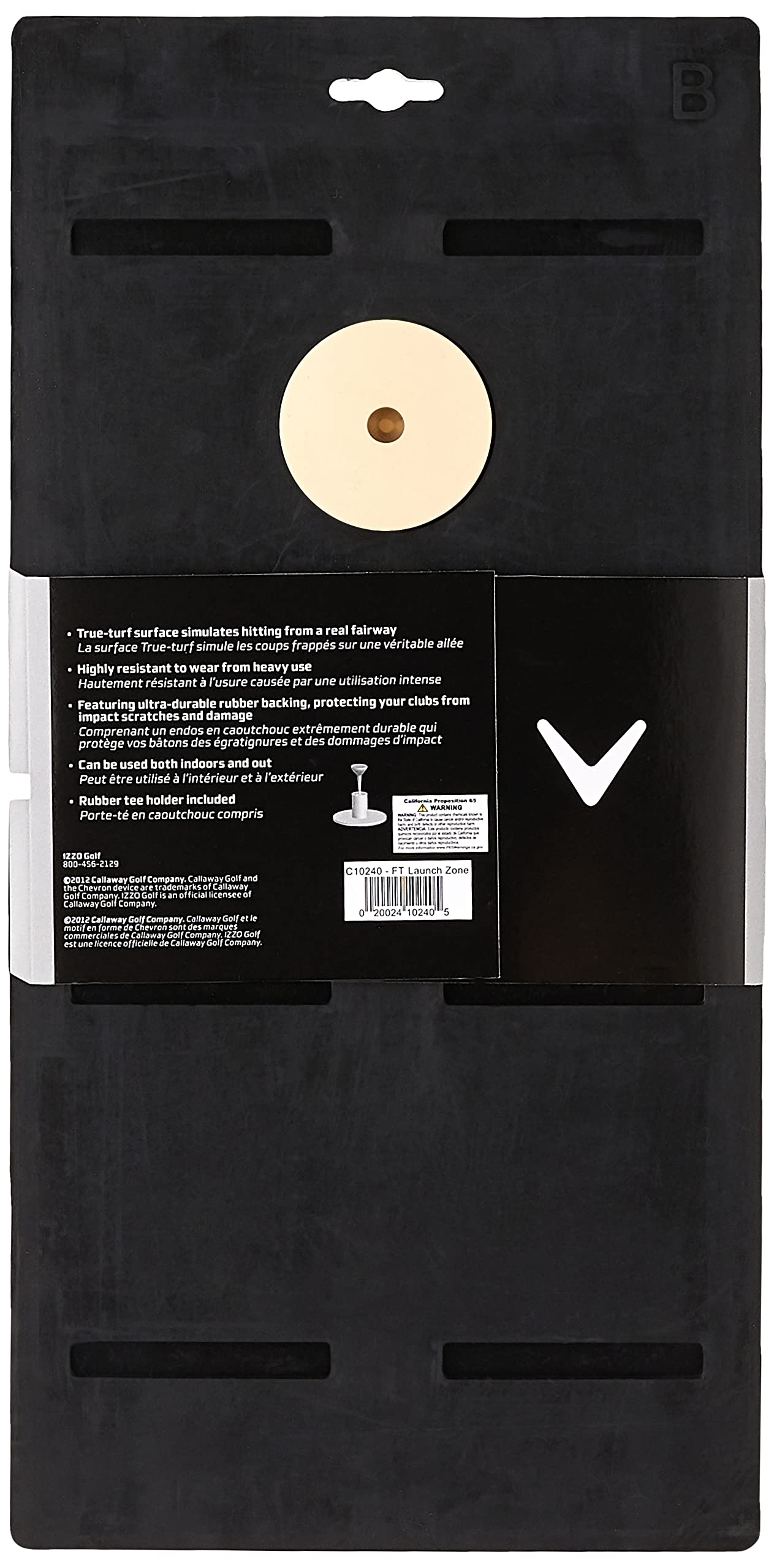 Callaway Ft Launch Zone Golf Hitting Mat With Rubber Backing Golf Putting Mat