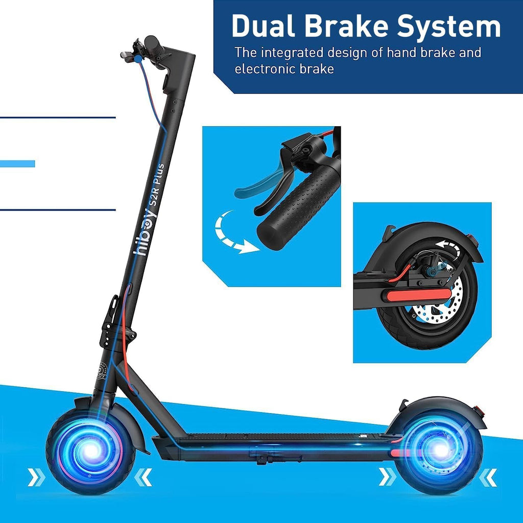 Hiboy 500W Peak Motor Electric Scooter, 19MPH, 22 Miles Long-Range, Foldable Commuter Electric Scooter Adults with Removable Bat