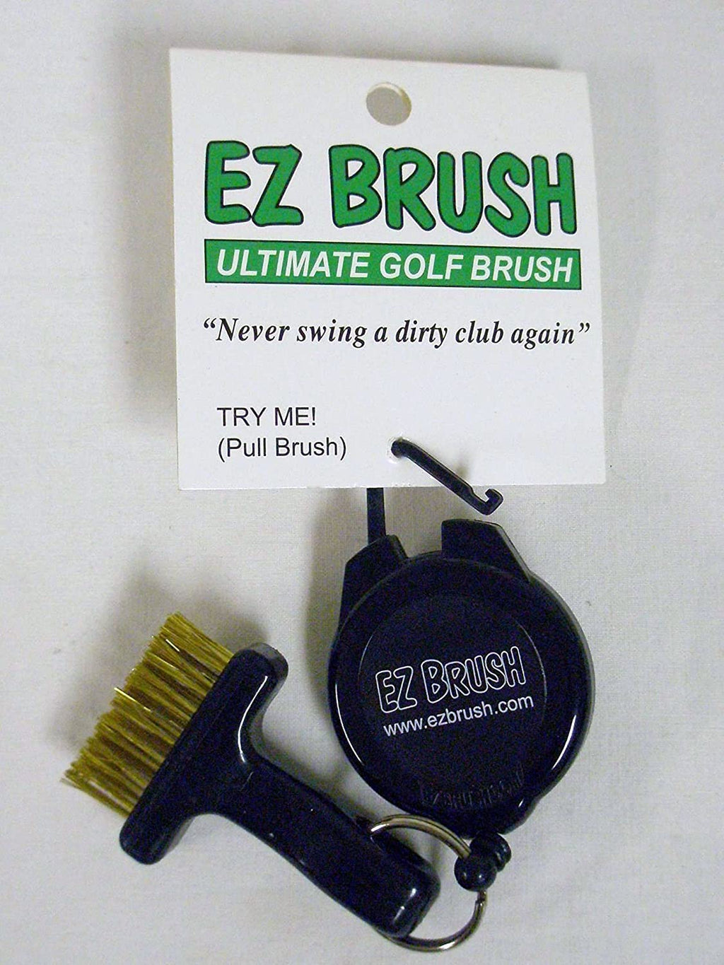 Ez Brush Ultimate Golf Brush Black Clip On Club Cleaning Tool New (2)