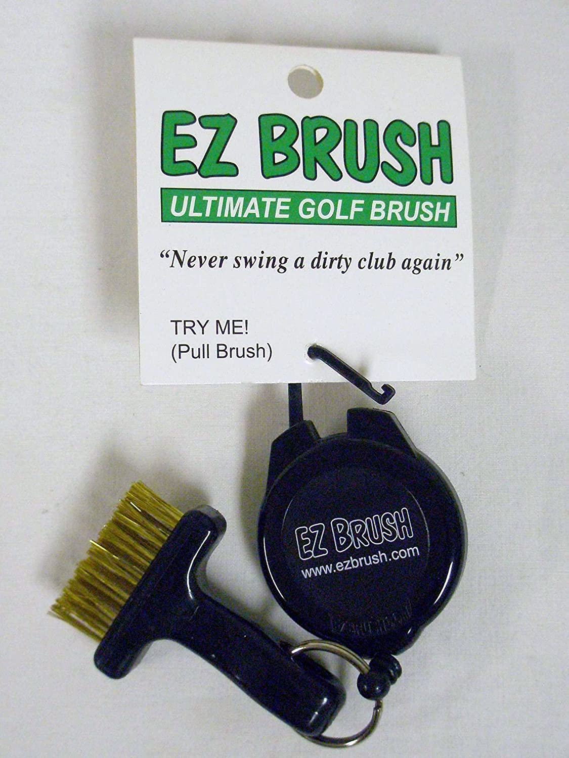 Ez Brush Ultimate Golf Brush Black Clip On Club Cleaning Tool New (2)