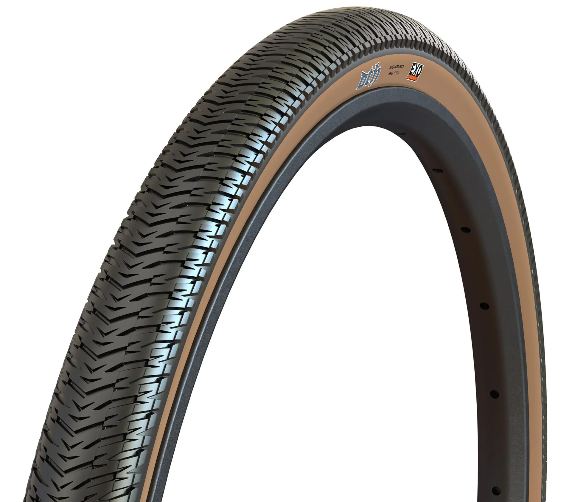 Maxxis Dth Tire - 26 X 2.30, Clincher, Folding, Black/Dark Tan, Exo