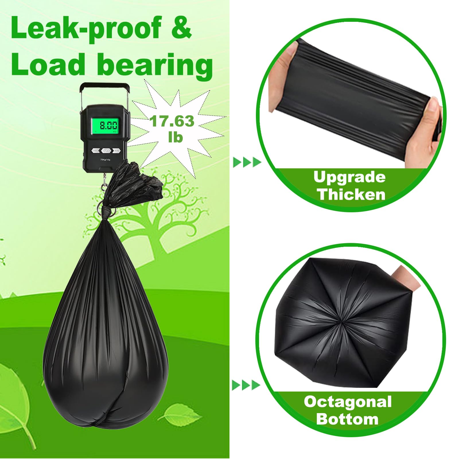 108 Portable Toilet Bags, Taltbrex 8 Gallon Biodegradable Camping Toilet Bags For Portable Potty, Thickened Compostable Trash Ba
