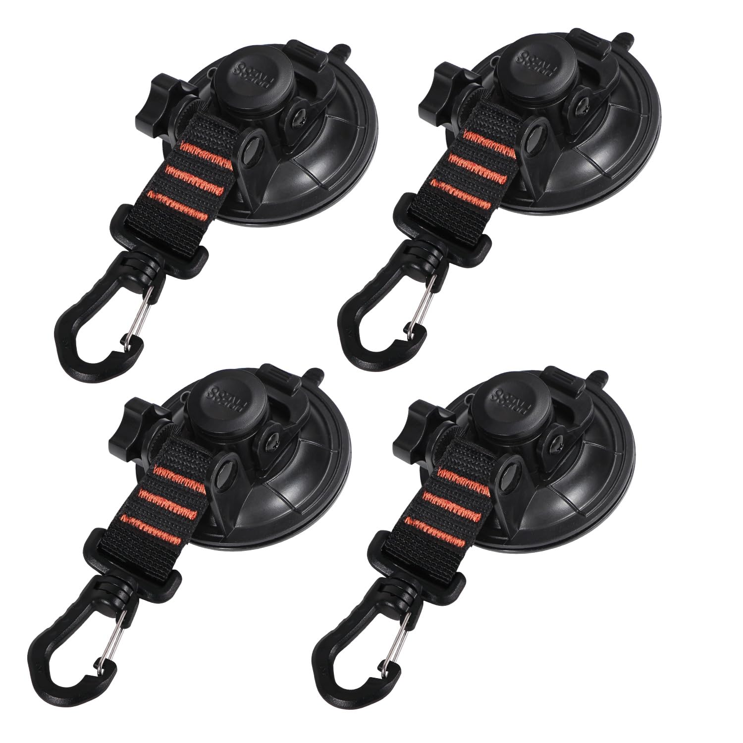 Redcamp 4Pcs Heavy Duty Suction Cup Anchor For Glass Window Suction Hooks Strong Vacuum Suction Cups With Securing Hook Tie Down