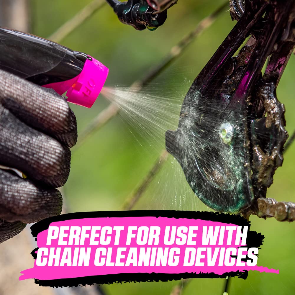 Muc Off Bio Drivetrain Cleaner, 500 Milliliters - Effective Biodegradable Bicycle Chain Cleaner And Degreaser Spray - Suitable F