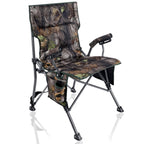 Redcamp Oversized Folding Camping Chair For Adults, Support 330Lbs Heavy Duty Fully Padded Hunting Chair With Cup Holder Side Po