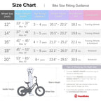 Royalbaby Stargirl 12 Inch Kids Outdoor Bicycle With Accessory Basket, Bell, Thick Wheels, And Safety Training Wheels For Ages 2