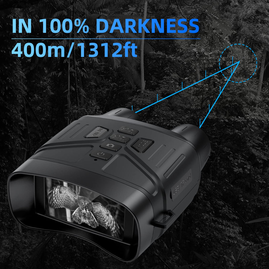 Anyork Night Vision Goggles, 4K Infrared Night Vision Binoculars With 4000Mah Rechargeable Battery, 32Gb Tf Card For Camping, Gi