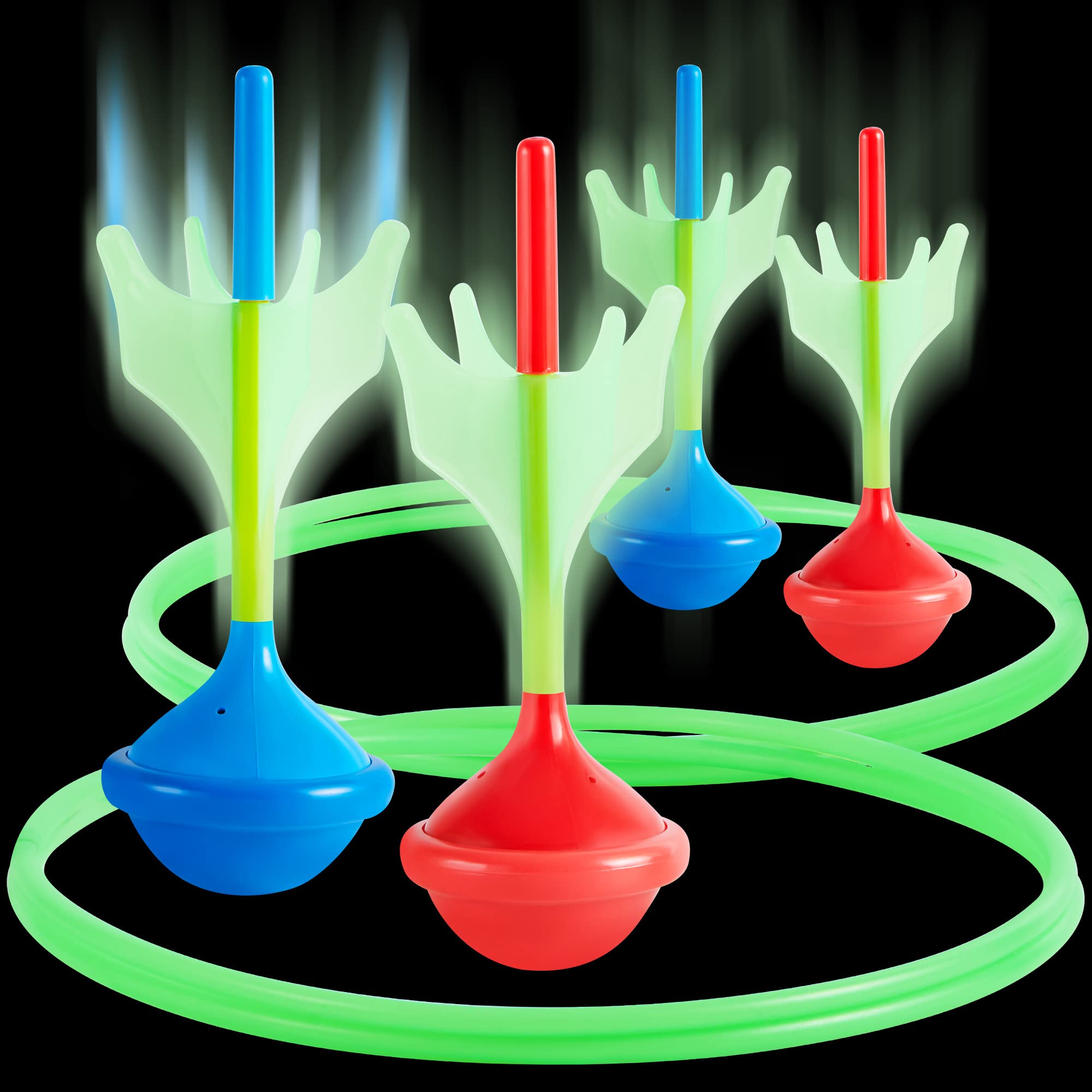 Joyin Lawn Darts Game Set For Kids And Adults - Glow In The Dark Outdoor Lawn Games For Adults And Family, Soft Tip Darts Set Fo