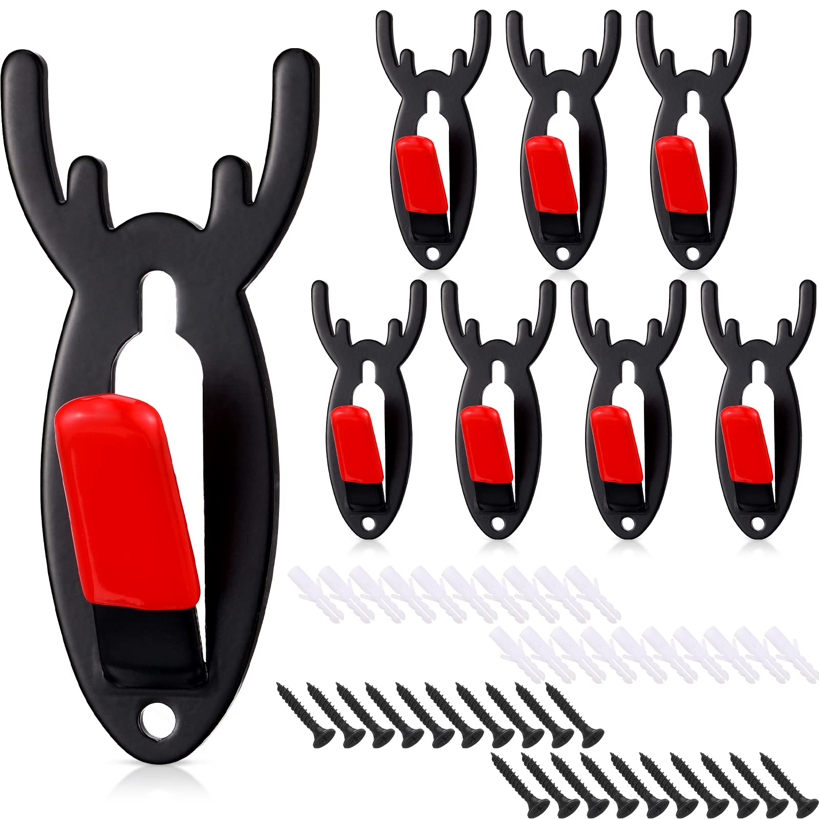 Shimeyao European Mount Skull Hanger Deer Skull Wall Mount Bracket Antler Heavy Duty Steel with Silicone Protector for Hanging M