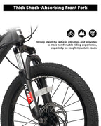 Glerc 20 Inch Kids Bike, Kids Mountain Bike for Boys and Girls Ages 6-10, 21-Speed Skyline Bicycle with Front Suspension and Dis