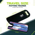 Golf Putting Mirror W/Upgraded Carry Bag  Golf Swing Trainer For Enhanced Putting Practice  Golf Trainer Putting Aid To Use W/Go