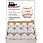 Heater Sports Slider Lite Genuine Leather Pitching Machine Baseballs - 1 Dozen, Accurate, & Long-Lasting | Perfect For Batting &