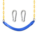 TURFEE Swing for Outdoor Swing Set - Pack of 1 Seat Replacement Kit with Heavy Duty Chains - Backyard Swingset Playground Access