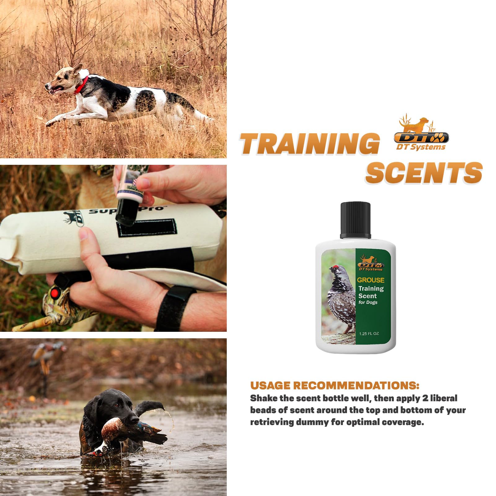 D.T. Systems Training Scent For Pets, 1-1/4-Ounce, Grouse