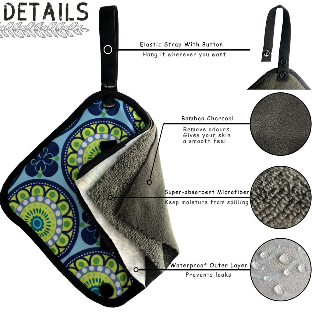 Pee Cloth For Women Hiking, Washable Reusable Camping Toilet Paper, Pee Rag After Using Outdoor Female Urination Device, Hygieni
