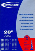 Schwalbe Sv17 Bicycle Tube With Presta Valve 37-622 Mm 28 X 1 3/8 X 1 5/8, 28 X 1.40 700C