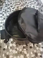 Banchelle Collapsible Camping Bucket With Lid 5 Gallon For Traveling Fishing Gardening (Black, 20L)