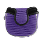 Andux Mesh Mallet Putter Cover Golf Putter Head Covers Purple, Square