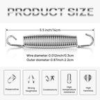 72 Pieces Trampoline Springs Replacement 5.5 Inch Trampoline Springs With T-Hook Heavy Duty Stainless Steel Trampoline Springs M