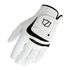 Wilson Grip Plus Golf Glove - Men'S Cadet Left Hand, White/Black, Medium/Large