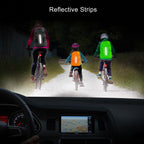 Lama 2Pcs Waterproof Rain Cover For Backpack, Reflective Rainproof Protector For Anti-Dust And Anti-Theft M 30L-40L Black