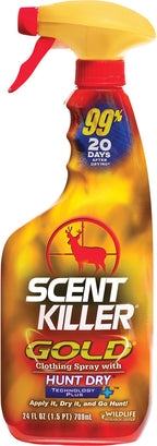 Wildlife Research Center Scent Killer Gold - Hunting Scent Eliminator with Hunt Dry Technology - Odor Prevention & Maximum Perfo