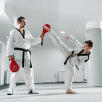 2-Pack Tkd Taekwondo Kick Pad, Red Karate Kicking Target, Durable Striking Pads For Kickboxing Training, Martial Arts, Boxing, M