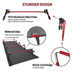 Sutekus Portable Camping Cot Sleeping Cot Ultralight Backpacking Cot Bed For Outdoor Hiking Travel Beach Mountaineering (Black)