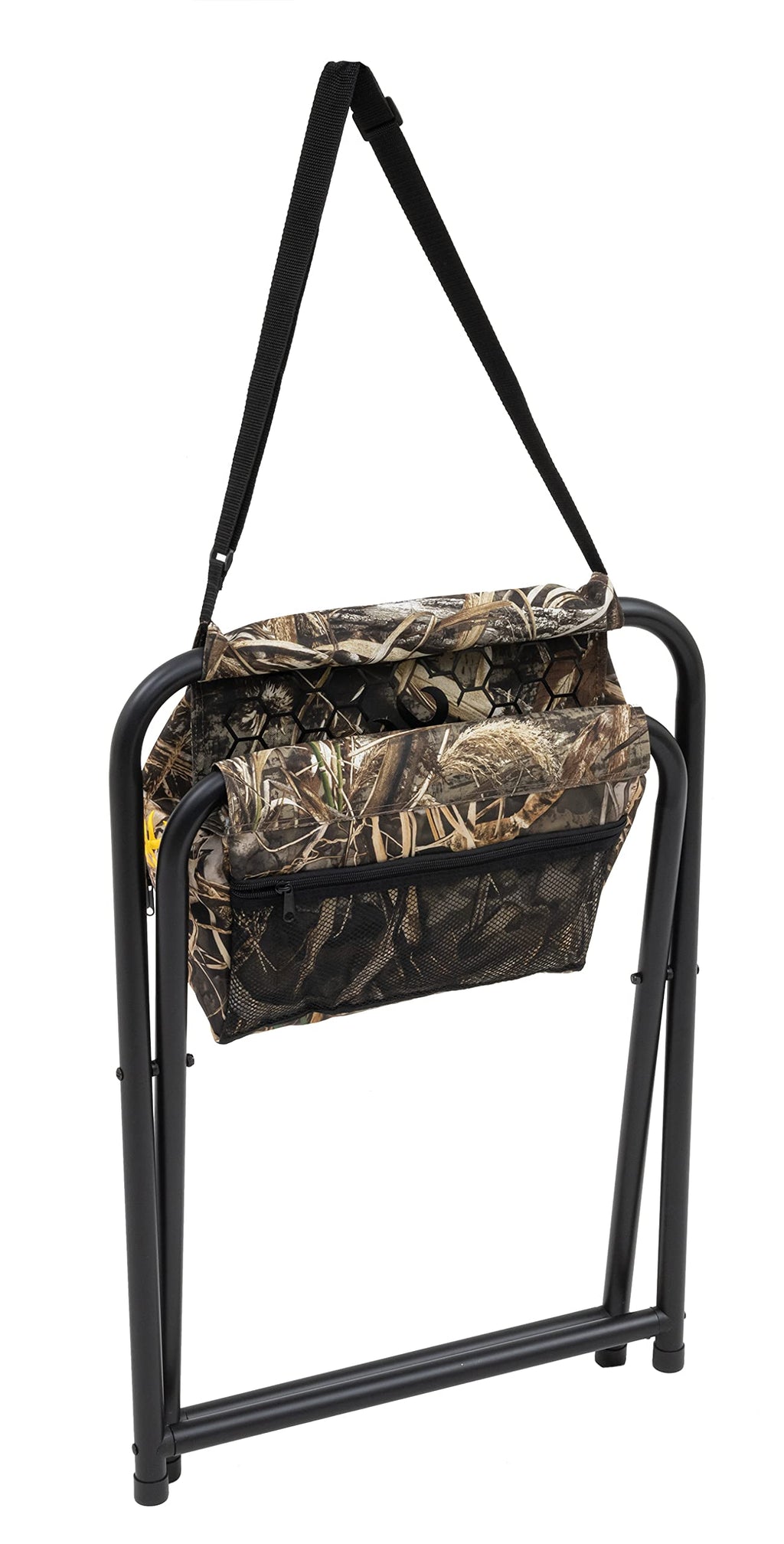Browning Steadyready Hunting Chair - Compact And Foldable Steel Frame Stool With Exra-Wide Angled Anti-Slip Seat And Realtree Ma