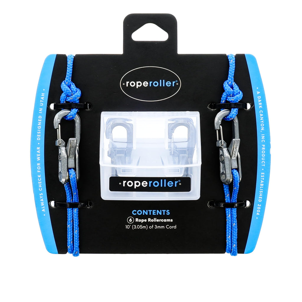 Roperoller The Original Rope Tightening Tool & Tensioner 6-Pack with Rollercam Technology - Heavy-Duty Tie Down for Camping, Tar