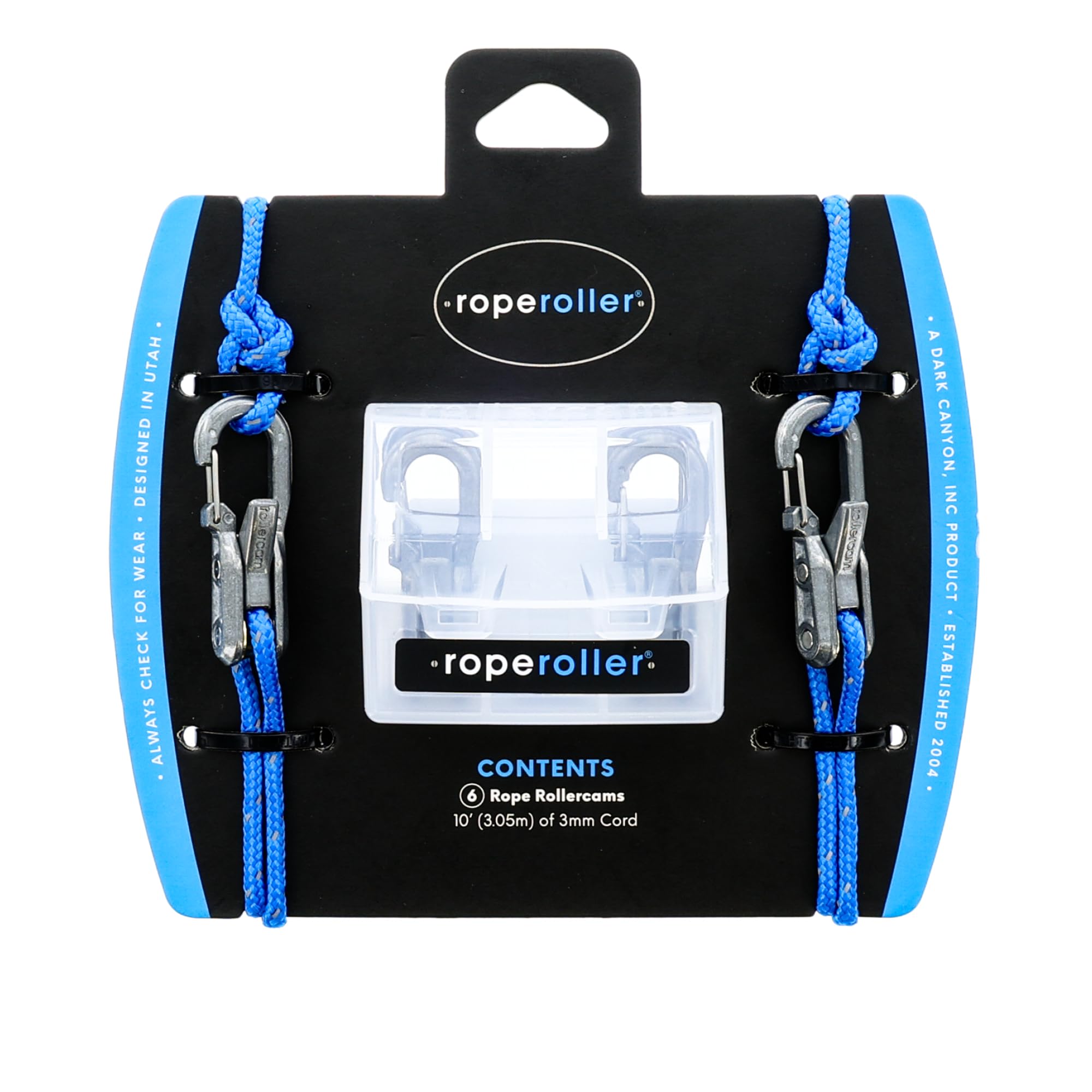 Roperoller The Original Rope Tightening Tool & Tensioner 6-Pack with Rollercam Technology - Heavy-Duty Tie Down for Camping, Tar