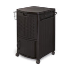 Suncast Patio Garbage Waste Trash Can Bundled W/ Patio Cooler W/ Cabinet & Wire Basket