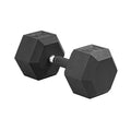 CAP Barbell 55 LB Rubber Coated Hex Dumbbell Hand Weight with Padded Grip - Single | Comfort Grip