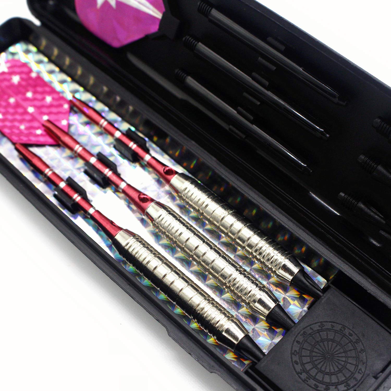 Roobeeo Soft Tip Darts Set For Electronic Dart Board 18/22G Plastic Tip Darts Set With Brass Barrels&Aluminum Shafts, 6 Flights
