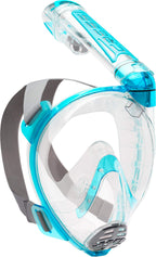 Cressi Duke Dry, Clear/Translucent Aquamarine, S/M