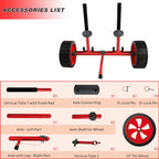 Reeyak Sit On Top Kayak Cart, Heavy-Duty Plug-In Kayak Cart Dolly With 10 Inch Airless Wheels, Width Adjustable For Carrying Kay